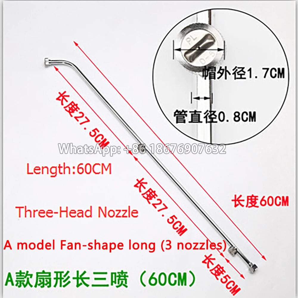Stainless Steel 3 head nozzle /4 Head nozzle /5 head nozzle,garden agricultural power spray gun,water power spray gun
