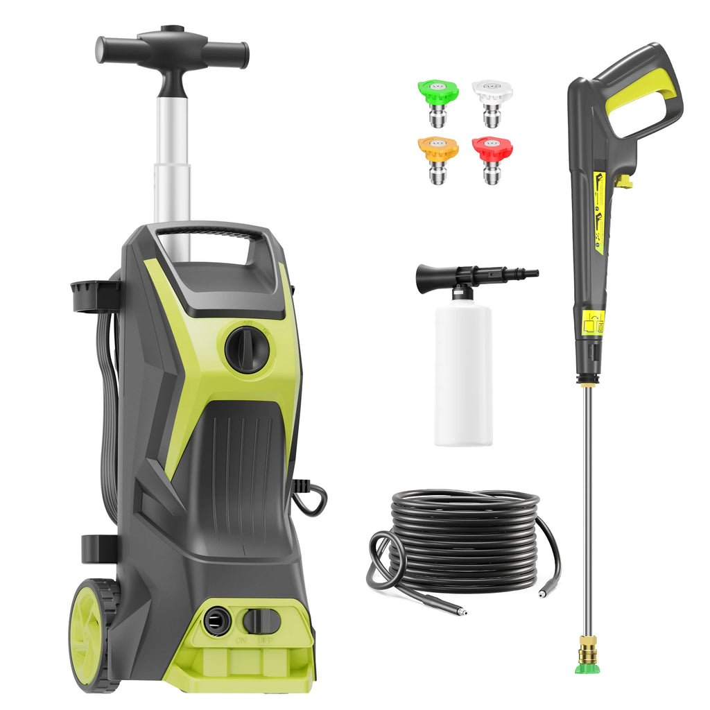 Electric Pressure Washer 4800PSI-Max 3.2GPM Power Washer Wash Machine Electric Powered with Foam Cannon for Car, Floor, Garage