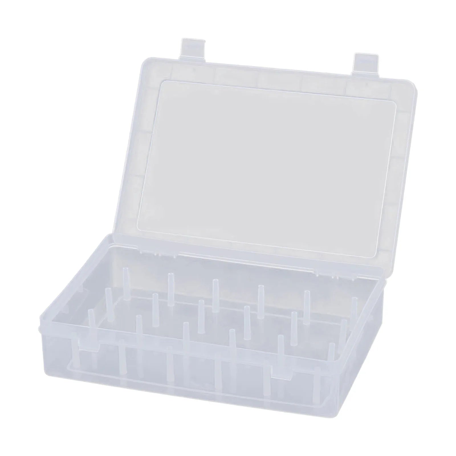 24Axis 42Axis Empty Sewing Thread Storage Box Embroidery thread organizer Sew Craft Bobbins w/ Trays Pole Dustproof Container