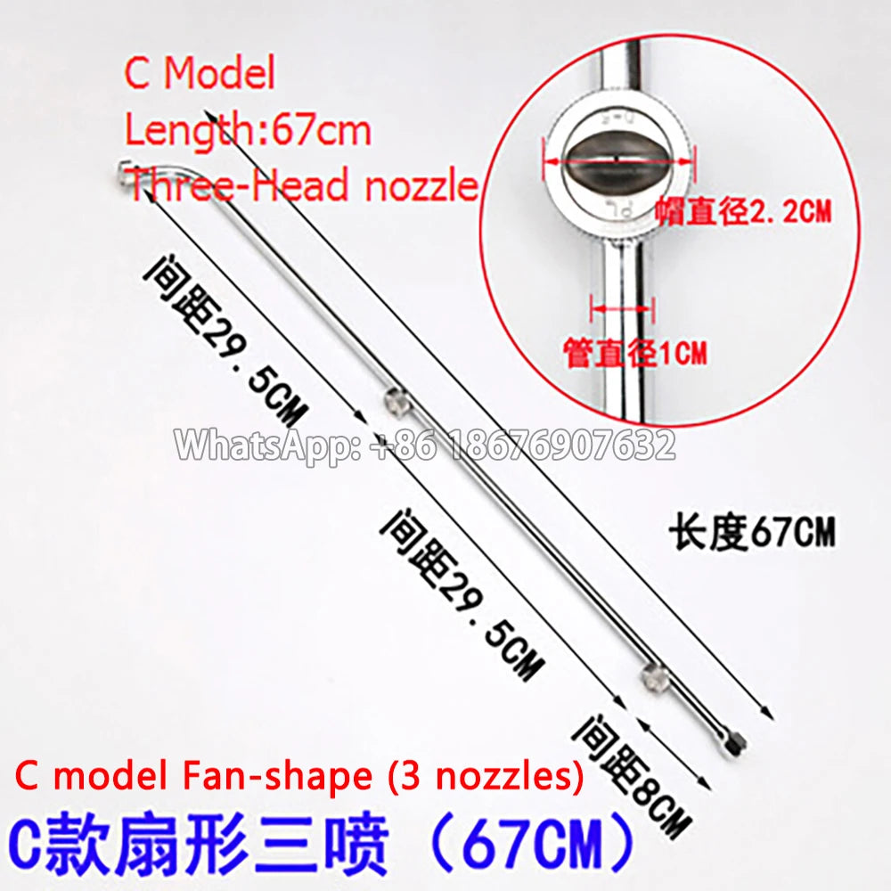 Stainless Steel 3 head nozzle /4 Head nozzle /5 head nozzle,garden agricultural power spray gun,water power spray gun