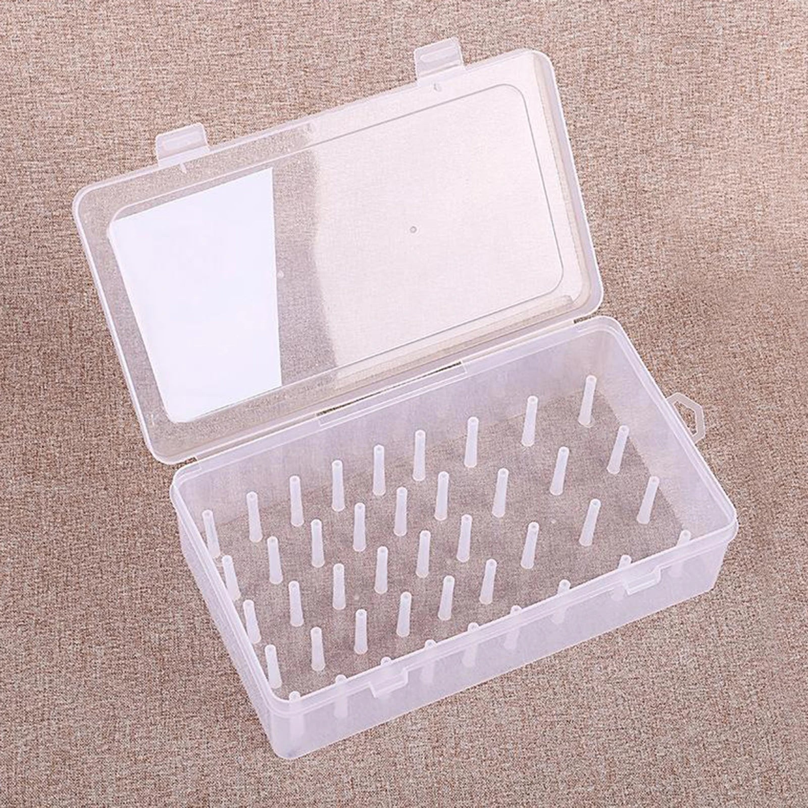 24Axis 42Axis Empty Sewing Thread Storage Box Embroidery thread organizer Sew Craft Bobbins w/ Trays Pole Dustproof Container