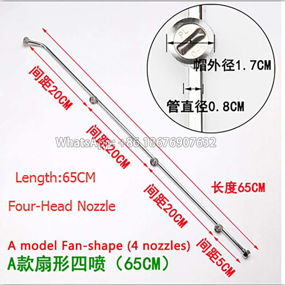 Stainless Steel 3 head nozzle /4 Head nozzle /5 head nozzle,garden agricultural power spray gun,water power spray gun