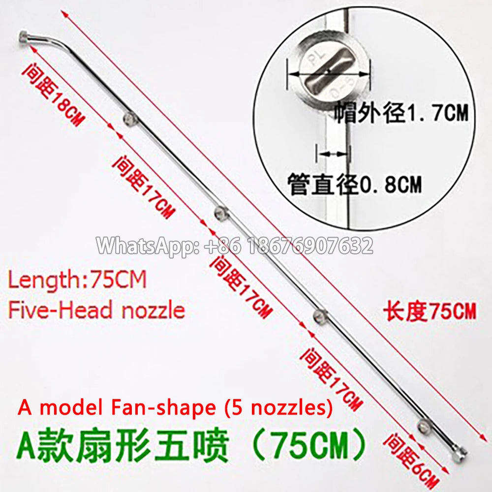 Stainless Steel 3 head nozzle /4 Head nozzle /5 head nozzle,garden agricultural power spray gun,water power spray gun