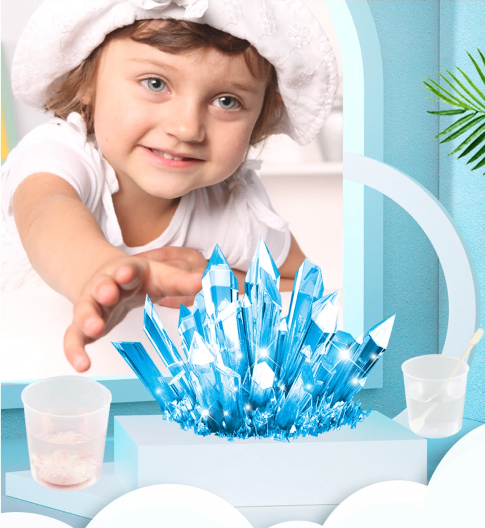 Crystal growing model, science kit, a variety of colors of crystal selection, educational STEM toys, gifts for boys and girls