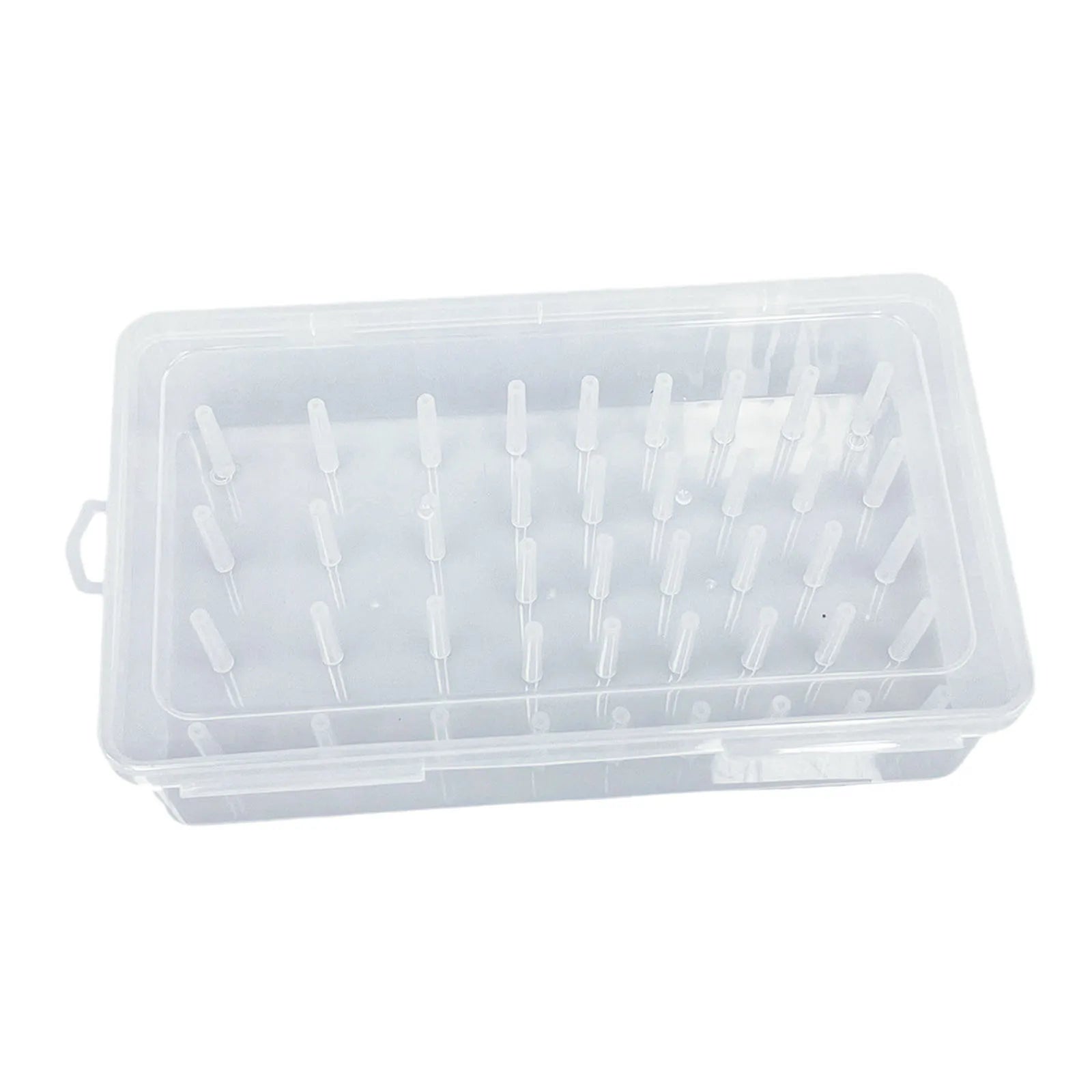 24Axis 42Axis Empty Sewing Thread Storage Box Embroidery thread organizer Sew Craft Bobbins w/ Trays Pole Dustproof Container