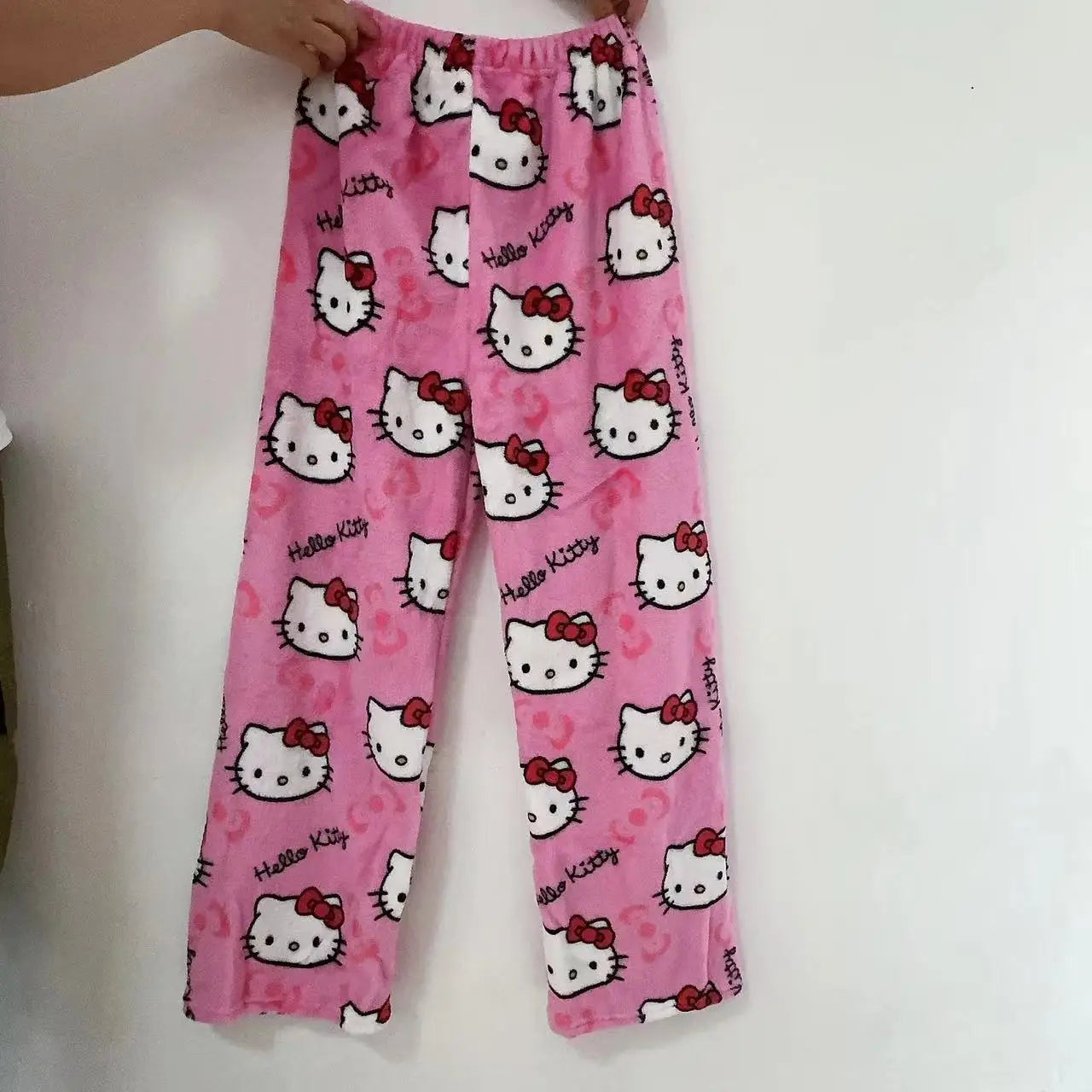 Y2K Hello Kitty Pajamas Pants Sanrio Anime Women's Pajama Pants Cartoon Fashion Home Sleepwear Trousers Leisure Home Clothing