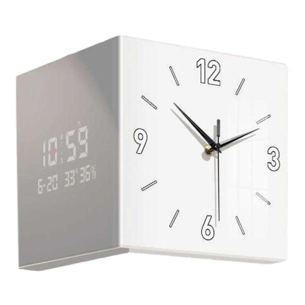 Double-sided Living Room Corner Wall Clocks  Nordic Modern Creative Luxury Electronic Wall Clock Valentines Day Gift Home Decor