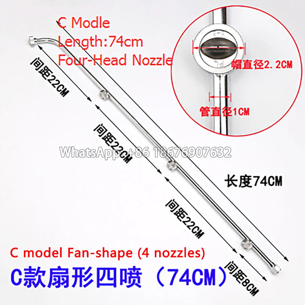 Stainless Steel 3 head nozzle /4 Head nozzle /5 head nozzle,garden agricultural power spray gun,water power spray gun