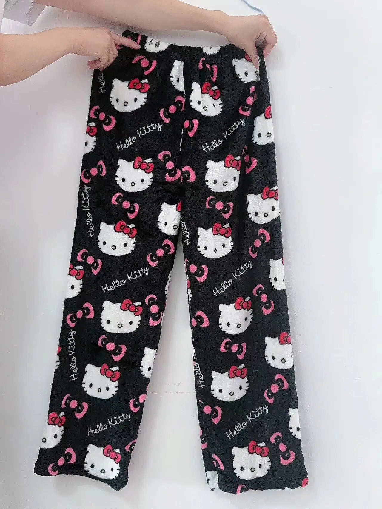 Y2K Hello Kitty Pajamas Pants Sanrio Anime Women's Pajama Pants Cartoon Fashion Home Sleepwear Trousers Leisure Home Clothing