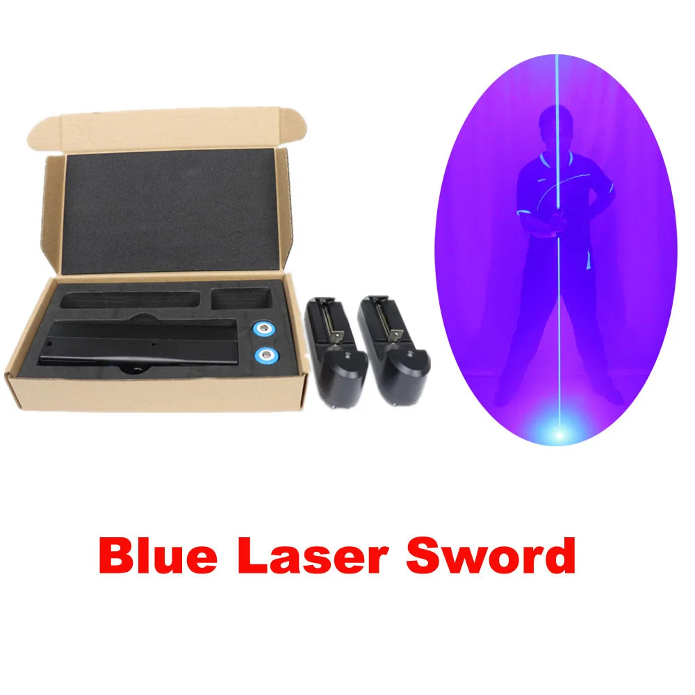 Mini Dual Direction Green Red Bule Laser Sword For Laser Man Show 532nm 200mW Double Headed Wide Beam Laser