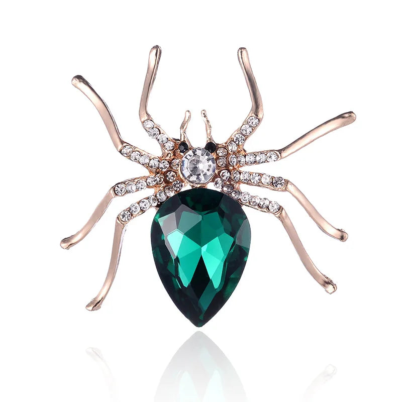 Brooches For Women Classic Spider Insect Pins For Man Neckline Front Of Clothes Halloween Gift Jewelry Charms