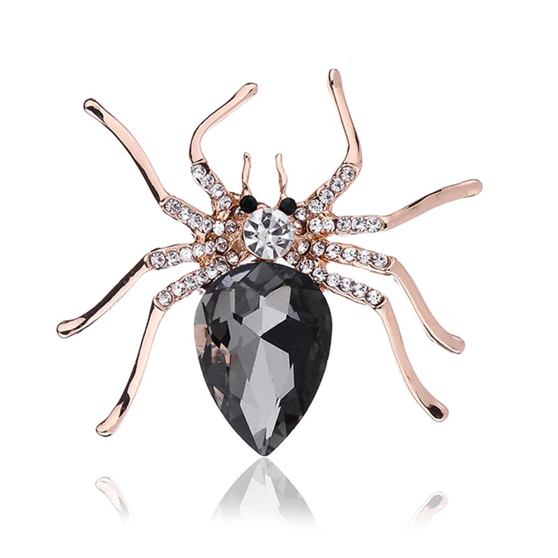 Brooches For Women Classic Spider Insect Pins For Man Neckline Front Of Clothes Halloween Gift Jewelry Charms
