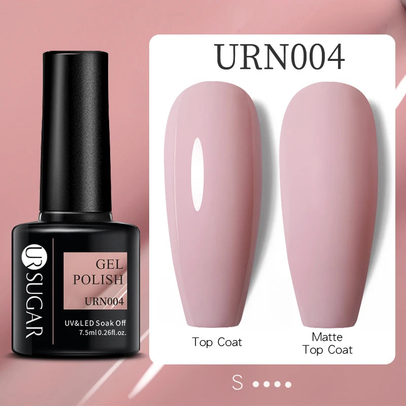 UR SUGAR 15ml Extension Nail Gel Polish Camouflage Nude Pink Semi Permanent UV Hard Gel Nails Finger Prolong Acrylic Varnish