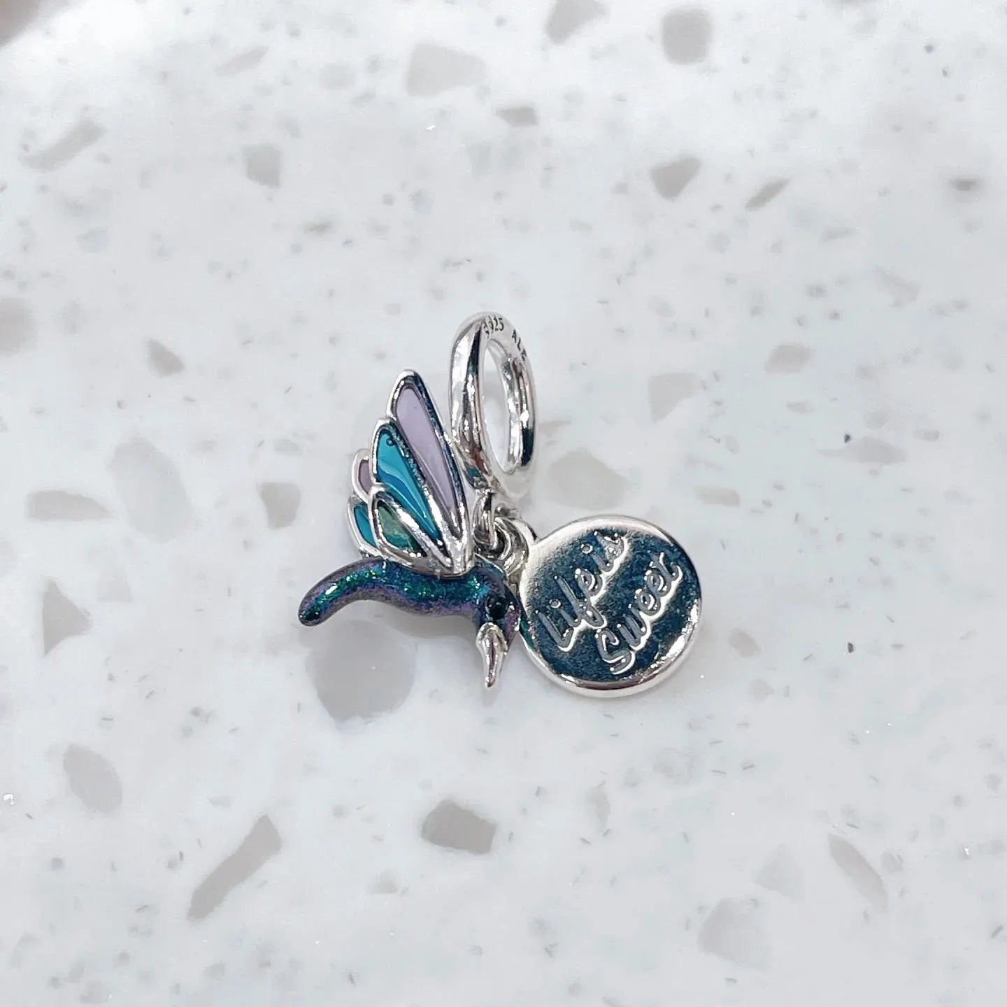 High Quality Sterling Sier S Butterfly Hummingbird Dragoy Charm Custom Jewelry