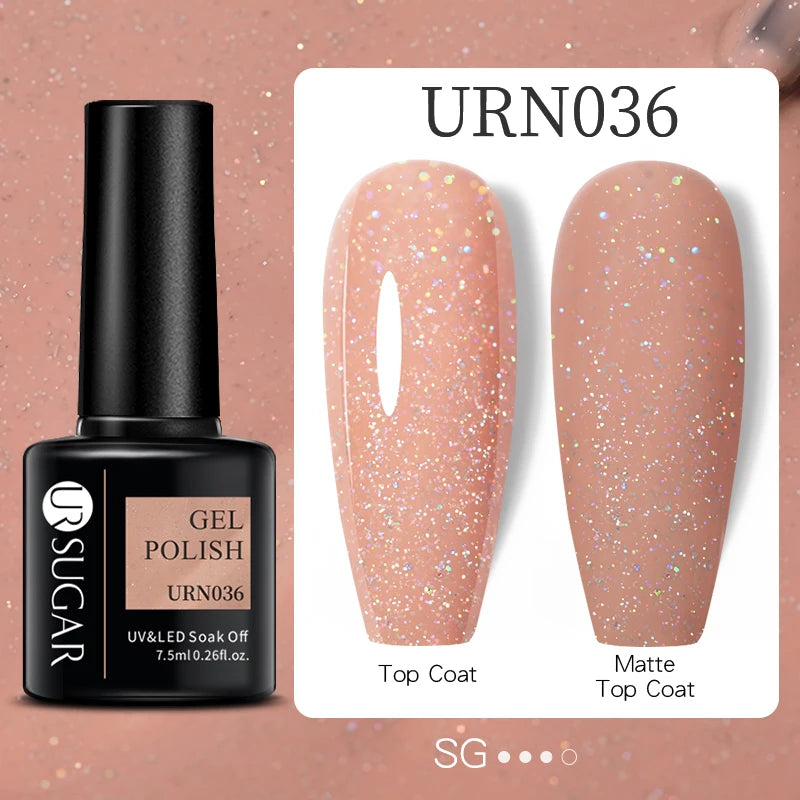 UR SUGAR 15ml Extension Nail Gel Polish Camouflage Nude Pink Semi Permanent UV Hard Gel Nails Finger Prolong Acrylic Varnish