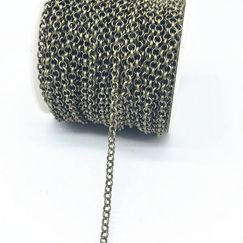 2yards Golded/silvered/Bronze Plated Necklace Chain for Jewelry Making Findings DIY Necklace Chains Materials Handmade