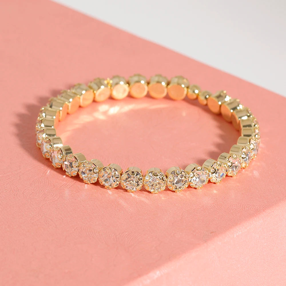 BLIJERY Fashion Diamante Crystal Rhinestone Choker Necklace for Women Silver Color Chokers Bridal Wedding Jewelry Femme Collier