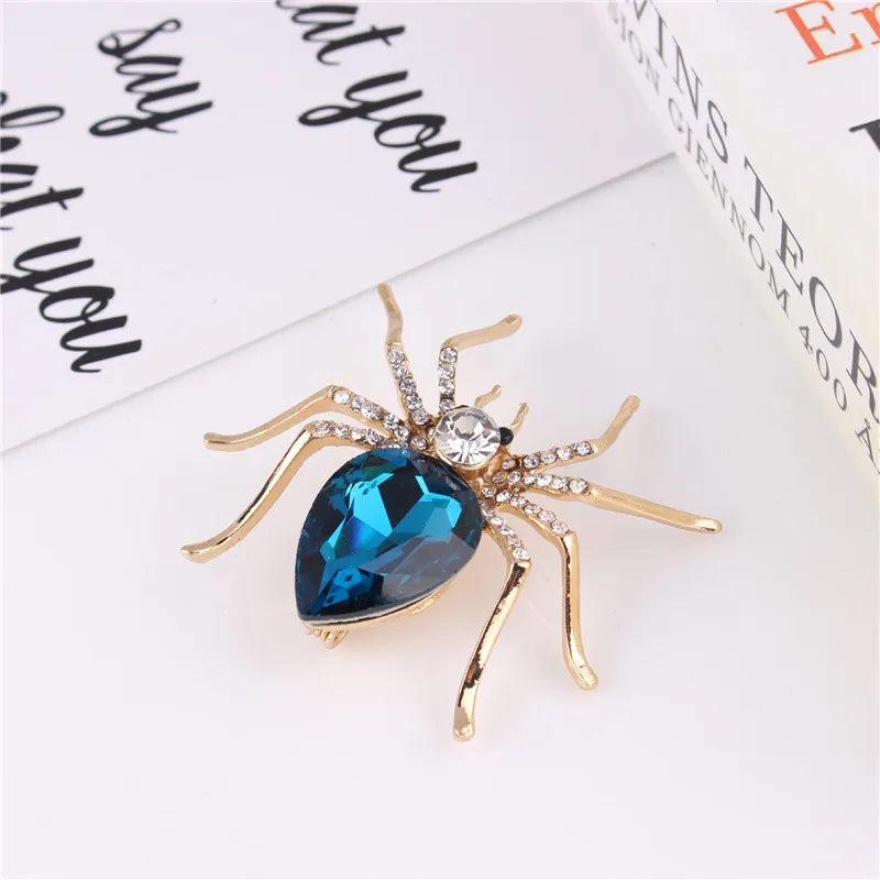 Brooches For Women Classic Spider Insect Pins For Man Neckline Front Of Clothes Halloween Gift Jewelry Charms