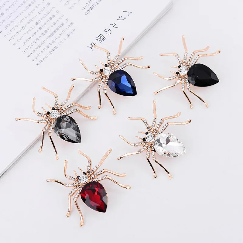 Brooches For Women Classic Spider Insect Pins For Man Neckline Front Of Clothes Halloween Gift Jewelry Charms
