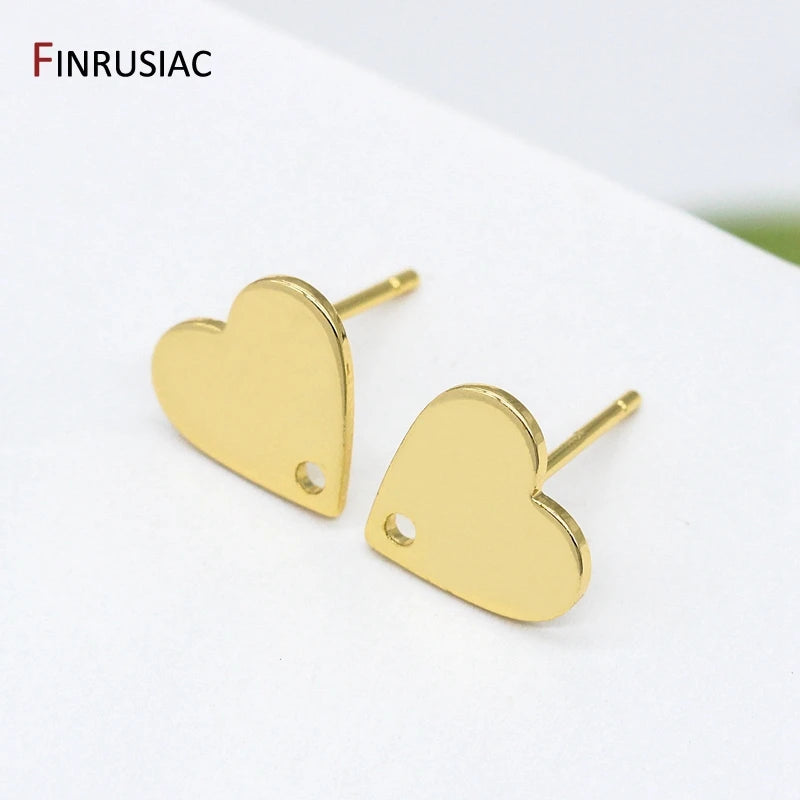 Jewellery Making Supplies 14K Real Gold Plated Creative 6 Styles DIY Earrings Accessories Earrings Hooks Fittings Wholesale