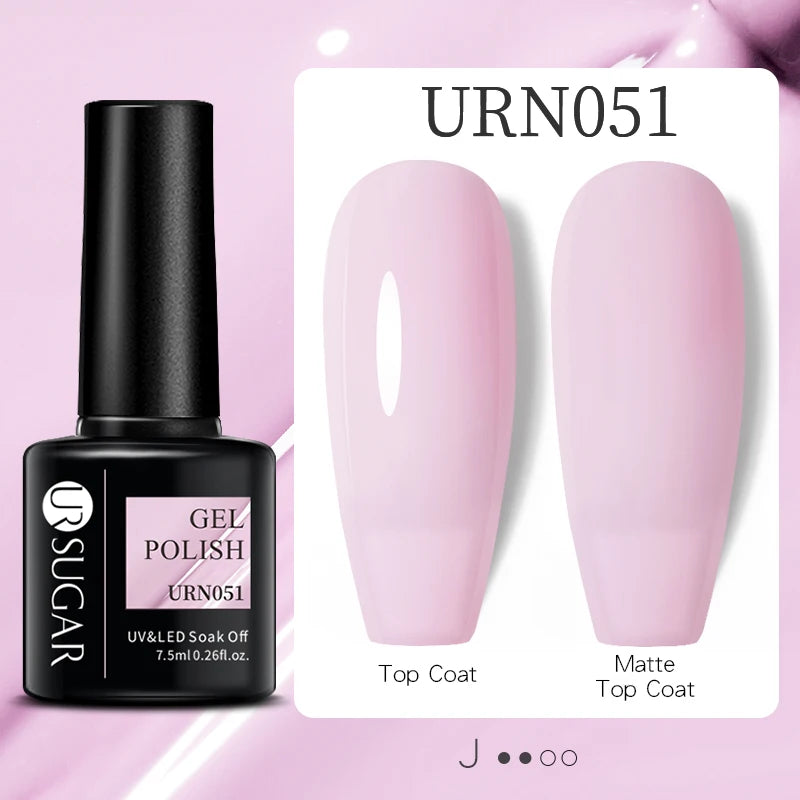 UR SUGAR 15ml Extension Nail Gel Polish Camouflage Nude Pink Semi Permanent UV Hard Gel Nails Finger Prolong Acrylic Varnish