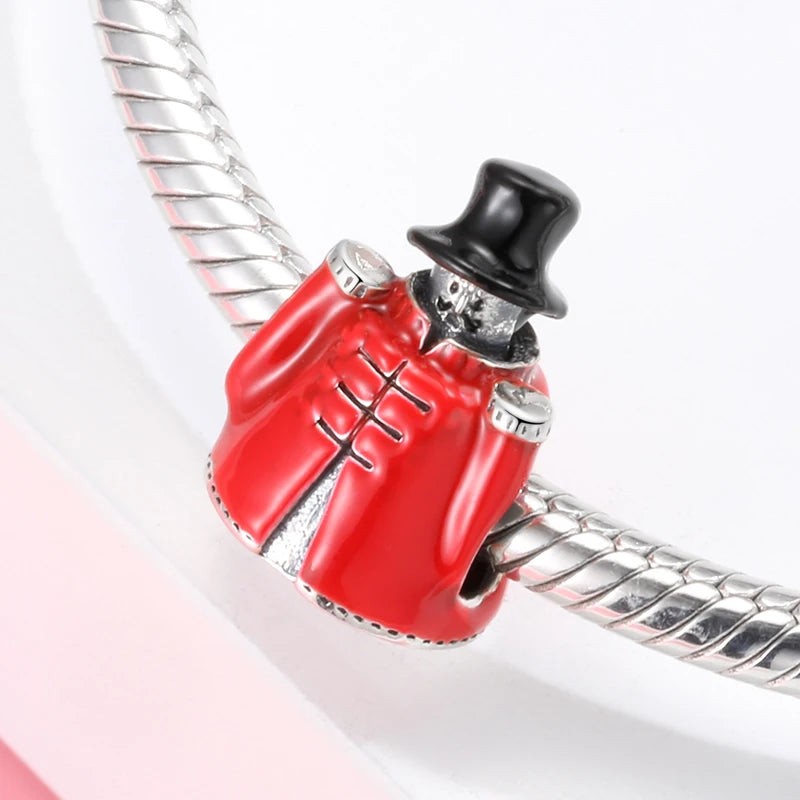 Real 925 Sterling Silver Colorful Circus Theme Performance Charms Original DIY Bracelet Beads Jewelry Making Wonderful Life