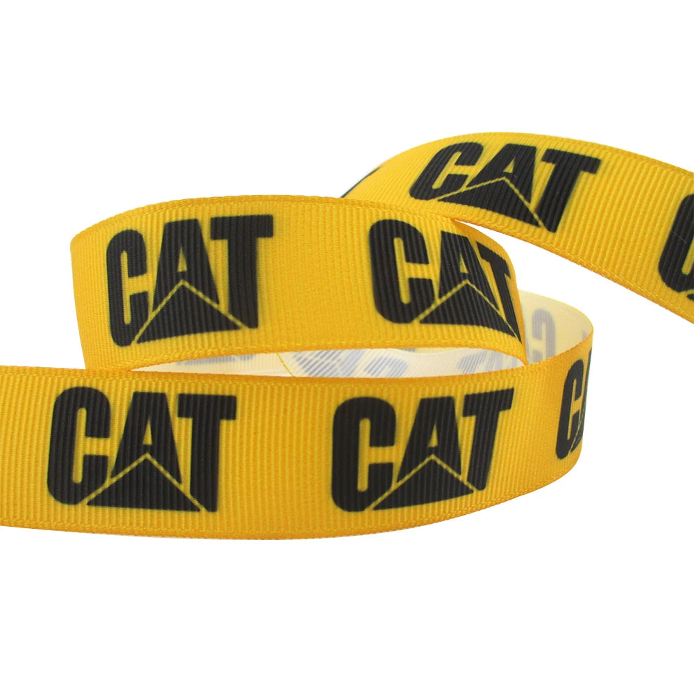 5 Yards Multi Size Cute Cat Theme Ribbons Grosgrain Animal Printed Decorations DIY Sewing Crafts For Making Hair Bows