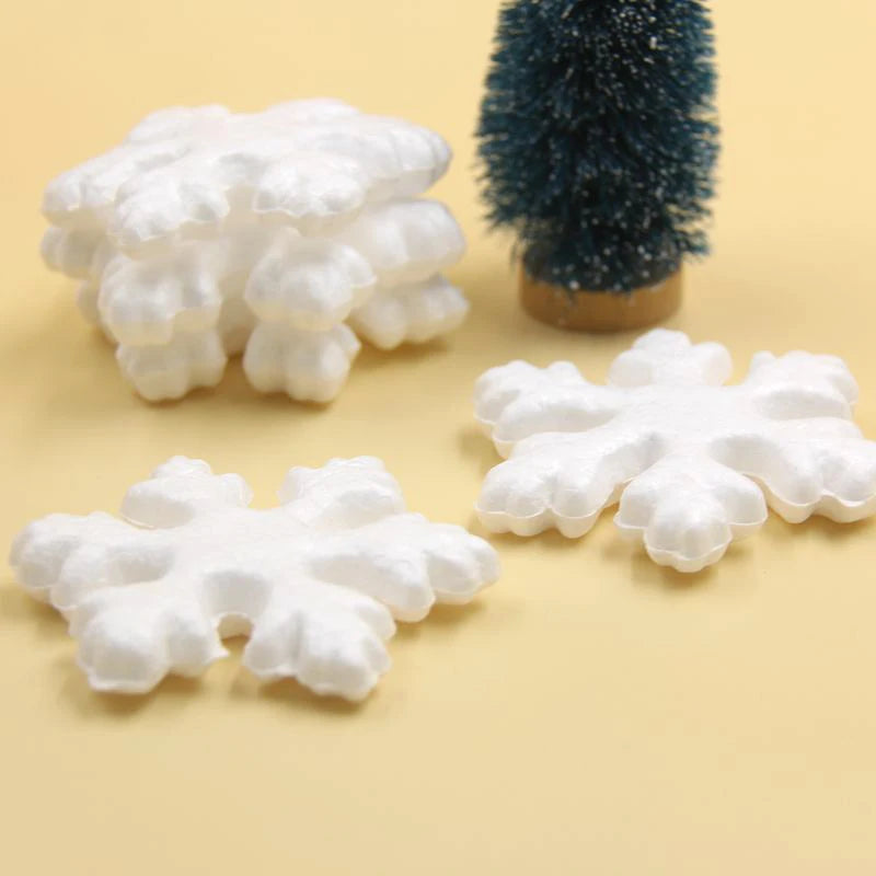 10PCS/Lot 75MM DIY Christmas Snowflakes Foam Snowflakes Ornaments For Home Decor Festival Christmas Party Decorations Kids Gifts