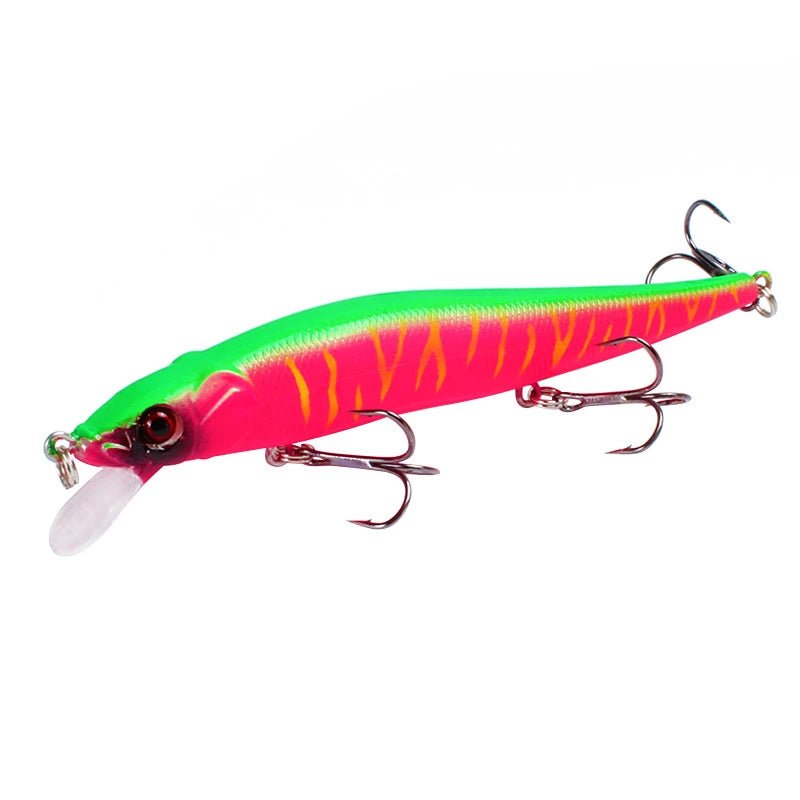 1Pcs Fishing Lure 115mm/14g Minnow Crankbait Wobblers 3D Eyes Perch Artificial Bait Pike Carp Bait Swim Bait Fishing Pesca