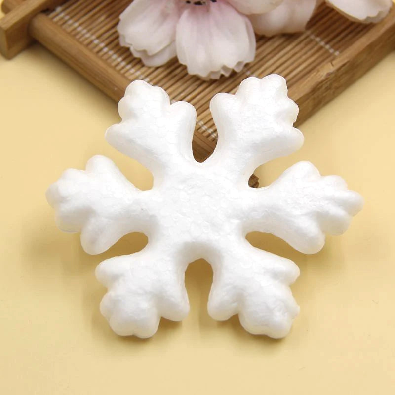 10PCS/Lot 75MM DIY Christmas Snowflakes Foam Snowflakes Ornaments For Home Decor Festival Christmas Party Decorations Kids Gifts
