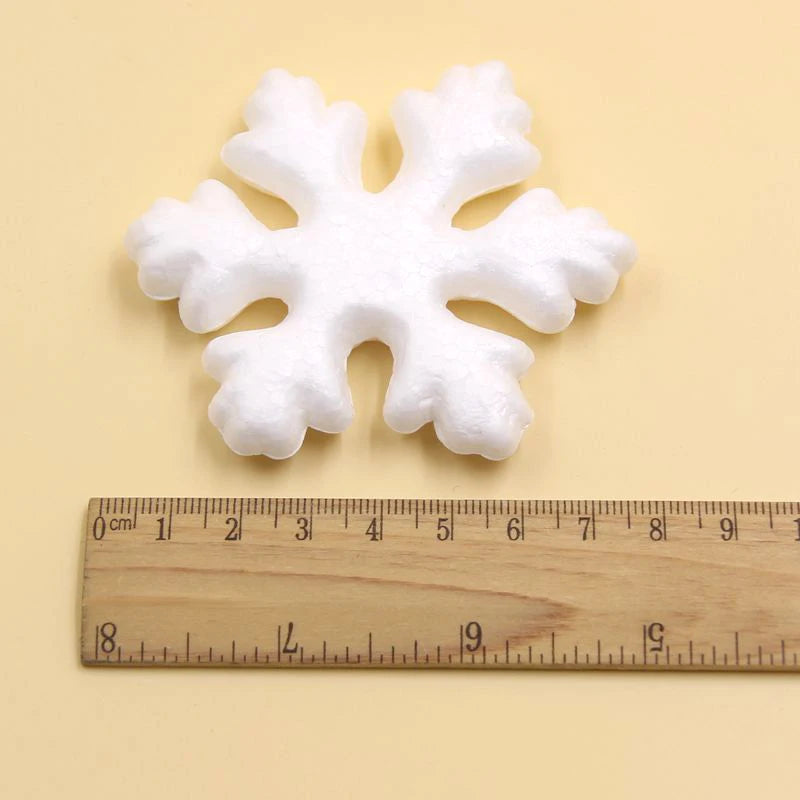 10PCS/Lot 75MM DIY Christmas Snowflakes Foam Snowflakes Ornaments For Home Decor Festival Christmas Party Decorations Kids Gifts
