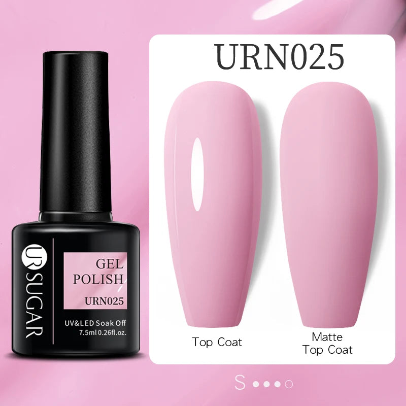 UR SUGAR 15ml Extension Nail Gel Polish Camouflage Nude Pink Semi Permanent UV Hard Gel Nails Finger Prolong Acrylic Varnish