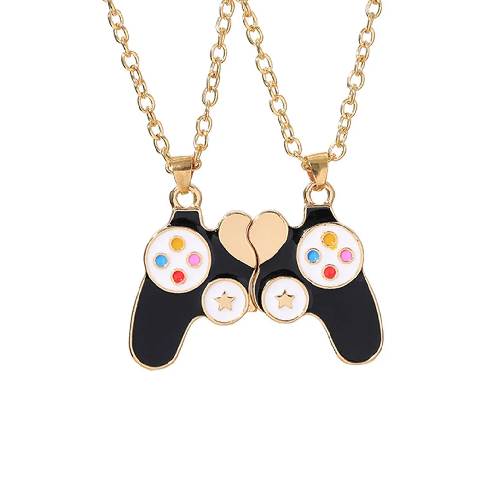 Magnetic Attracted Couple Necklace Game Handle Controller Pendant Best Friend Matching Necklace Friendship Best Friend Necklace
