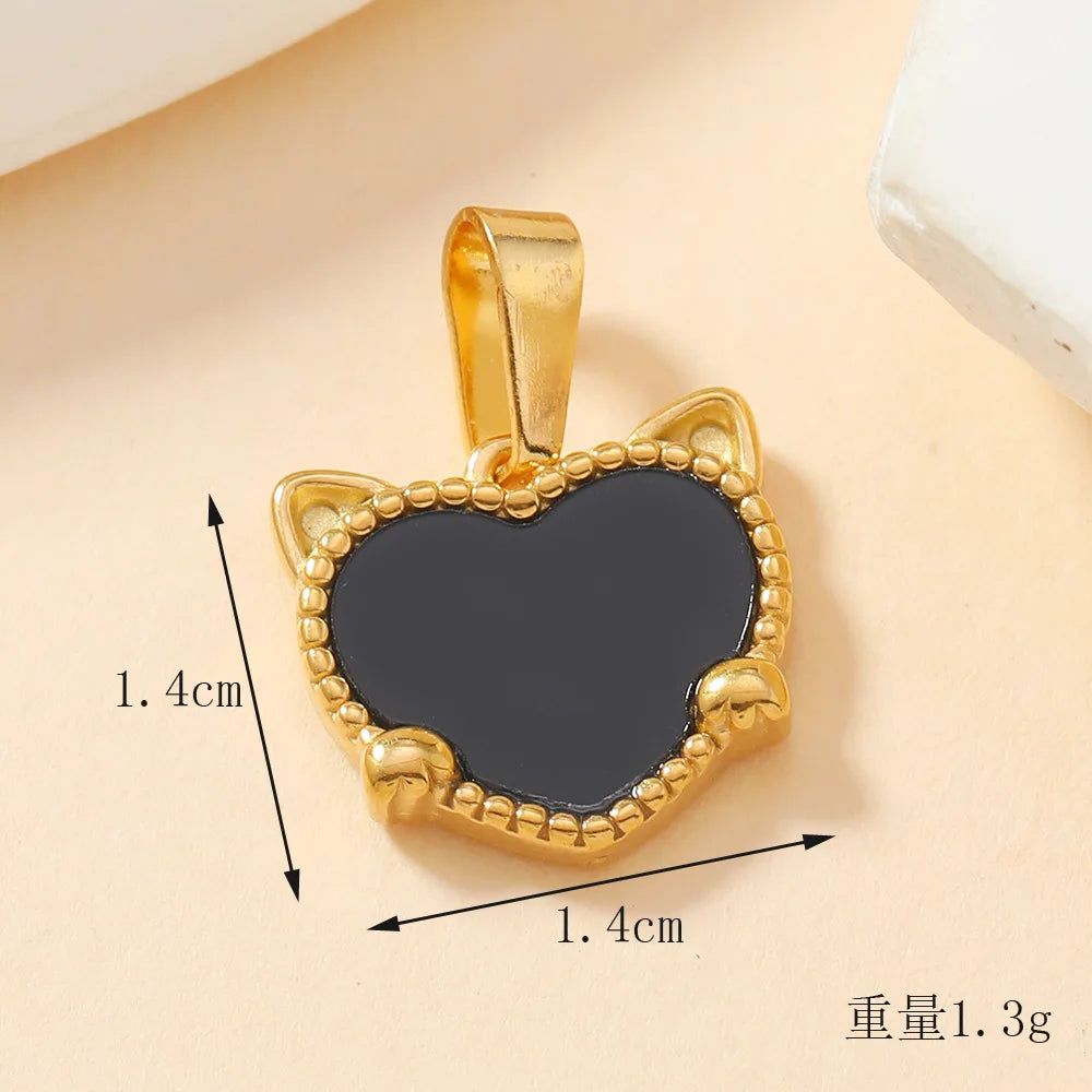 Classic Refined Elegant Women Drop Oil LOVE Love Pendant Necklace Handmade DIY Jewelry Accessories