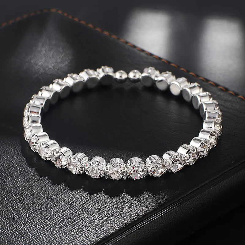 BLIJERY Fashion Diamante Crystal Rhinestone Choker Necklace for Women Silver Color Chokers Bridal Wedding Jewelry Femme Collier