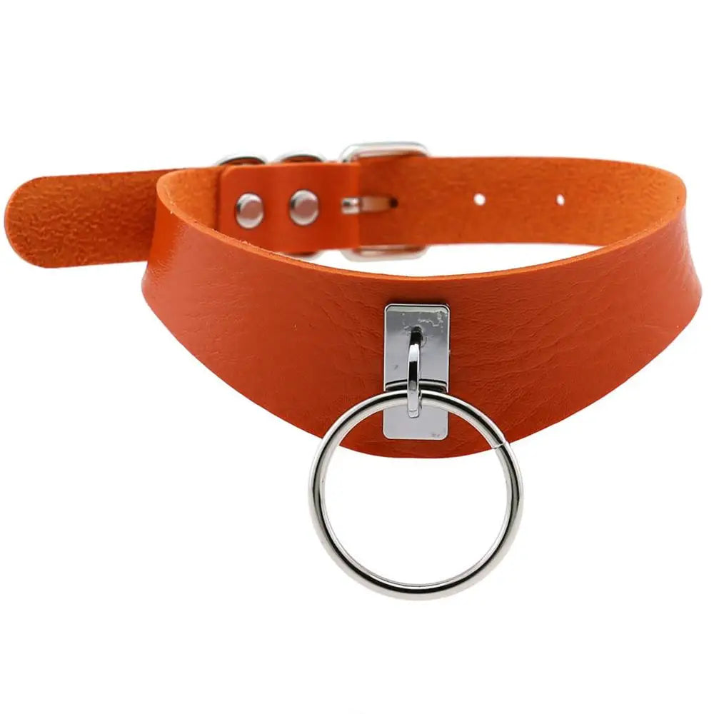 Goth Choker Necklace for Women Black Leather Chokers Harajuku Sexy Cosplay Chocker Dark Fashion Halloween Accessories