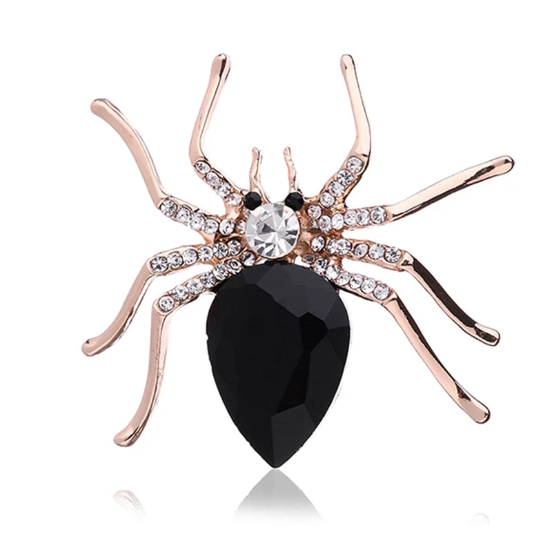 Brooches For Women Classic Spider Insect Pins For Man Neckline Front Of Clothes Halloween Gift Jewelry Charms