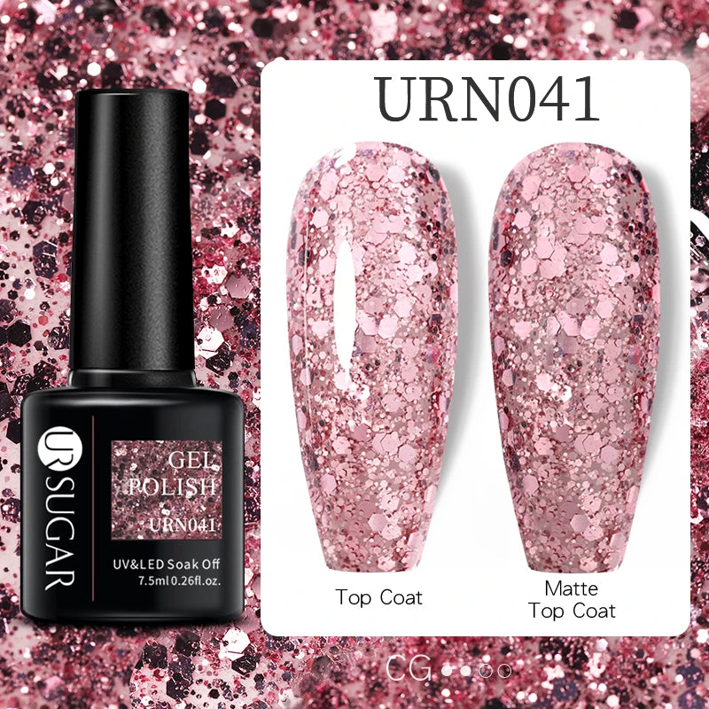 UR SUGAR 15ml Extension Nail Gel Polish Camouflage Nude Pink Semi Permanent UV Hard Gel Nails Finger Prolong Acrylic Varnish