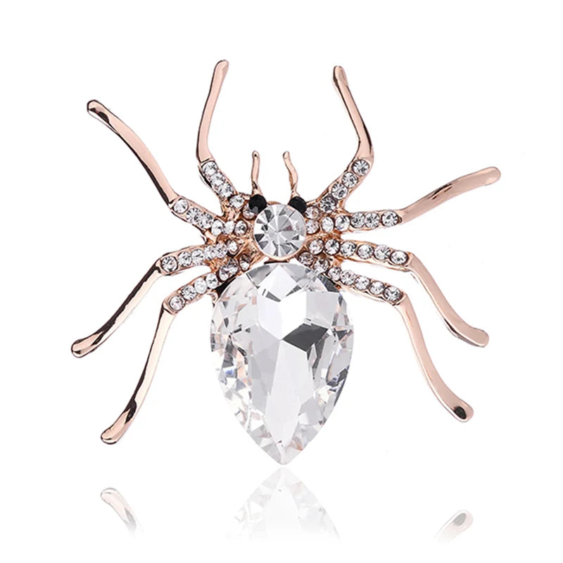 Brooches For Women Classic Spider Insect Pins For Man Neckline Front Of Clothes Halloween Gift Jewelry Charms