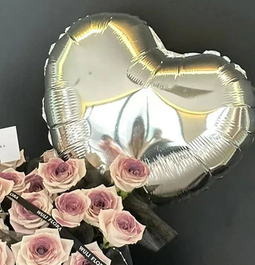 Luxury Pink Rose Bouquet in Exquisite Box with DecorationsRomantic Valentine's Day Bouquet