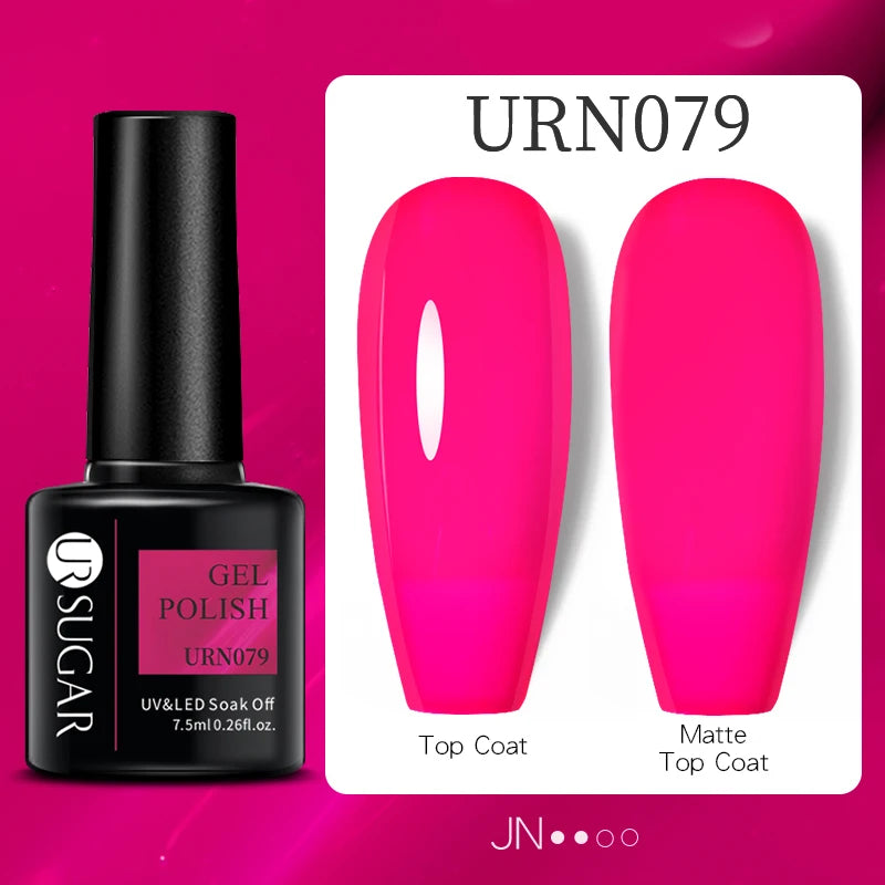 UR SUGAR 15ml Extension Nail Gel Polish Camouflage Nude Pink Semi Permanent UV Hard Gel Nails Finger Prolong Acrylic Varnish
