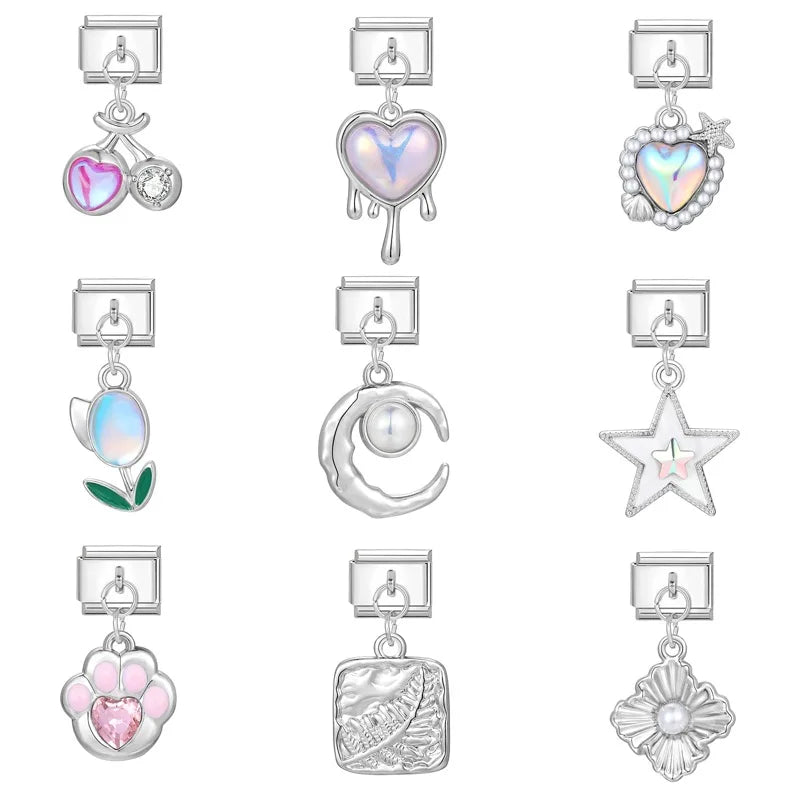 Italian Handmade Retro Craft Bracelet Cross-Border Creative DIY Jewelry Modules Fashion Charm Bracelets Pendant Accessory