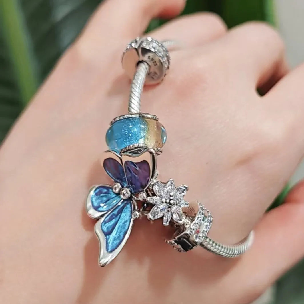 High Quality Sterling Sier S Butterfly Hummingbird Dragoy Charm Custom Jewelry