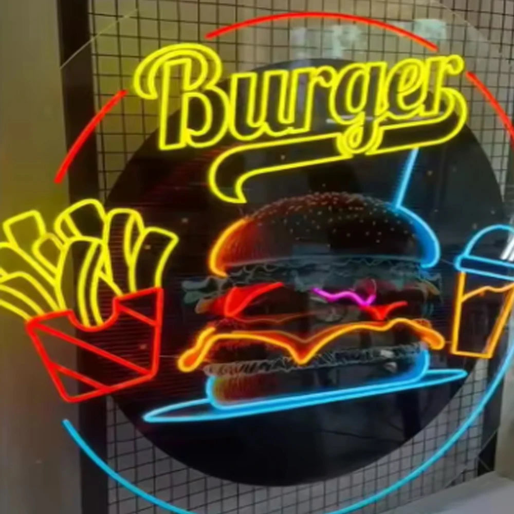 Custom Store Business logo Neon Sign Food Shop Neon Lights Wall Decoration Led Lights Sign Neon Light for Your Store Advertising