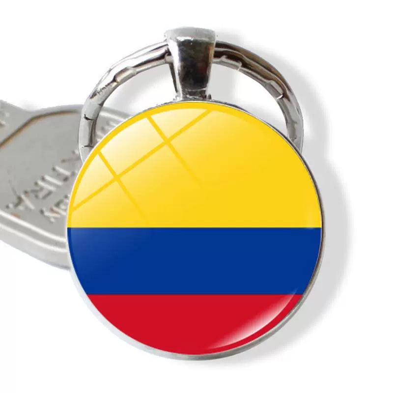 New Arrival Ukraine Russia US Keychain Pendant Cross-Border New Accessories Metal Key Ring Creative Gift