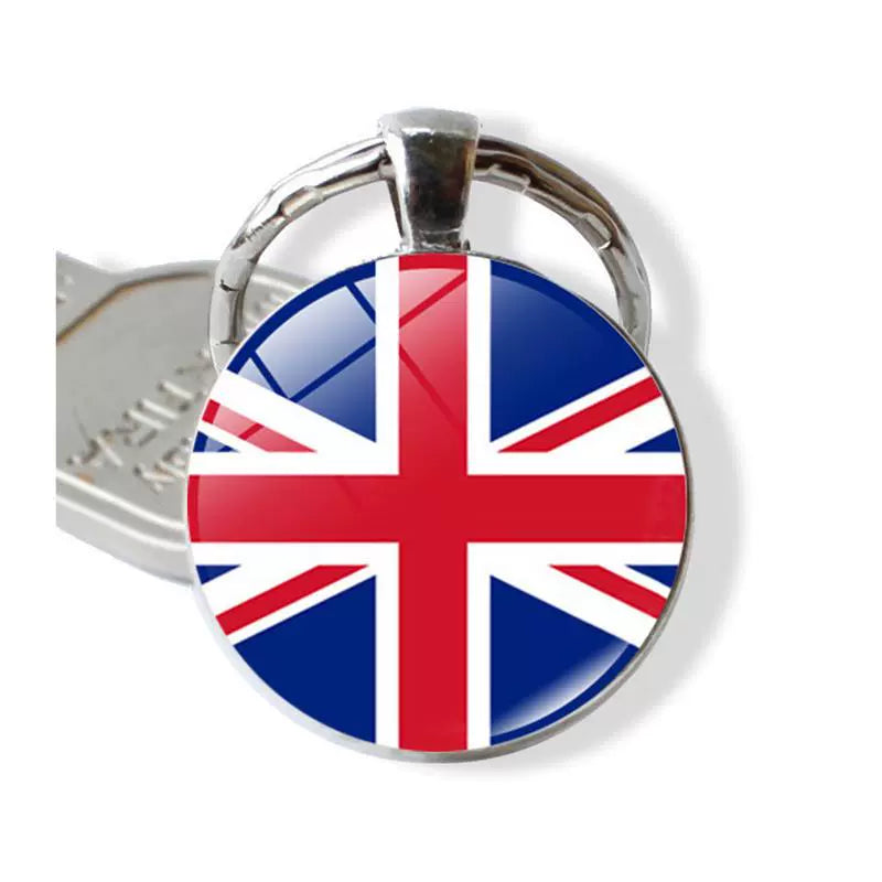 New Arrival Ukraine Russia US Keychain Pendant Cross-Border New Accessories Metal Key Ring Creative Gift