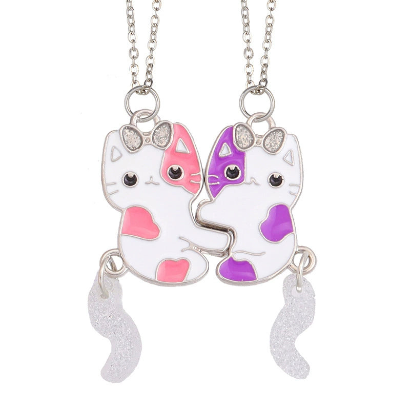 Good Friend Magnetic Kids Girlfriends Student Pair Necklace