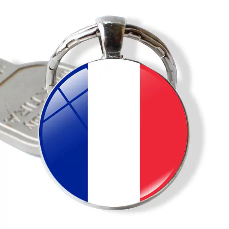 New Arrival Ukraine Russia US Keychain Pendant Cross-Border New Accessories Metal Key Ring Creative Gift