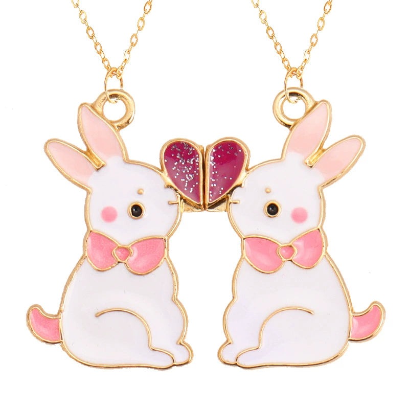 Good Friend Magnetic Kids Girlfriends Student Pair Necklace