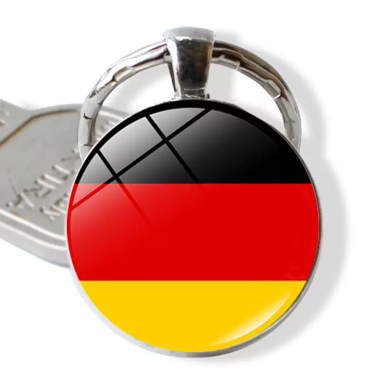 New Arrival Ukraine Russia US Keychain Pendant Cross-Border New Accessories Metal Key Ring Creative Gift